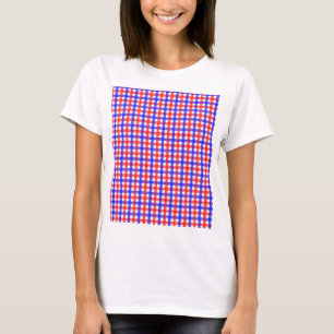T-shirt Mini chèque En vichy Rouge Et Bleu