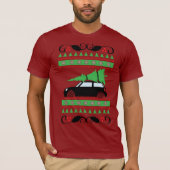 T-shirt Mini Cooper Noël (Devant)