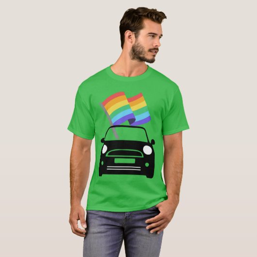 T-shirt MINI Cooper Pride Version 1 funny (Devant entier)