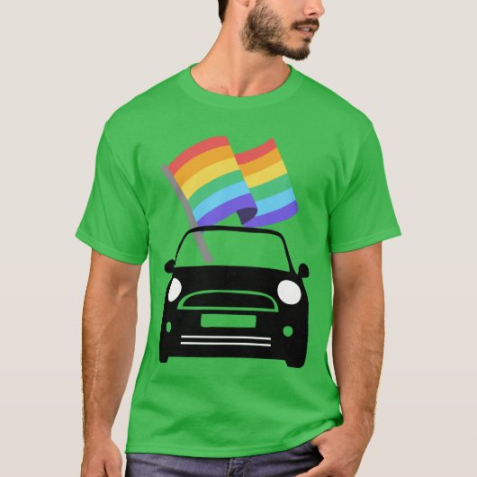 T-shirt MINI Cooper Pride Version 1 funny (Devant)