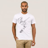 T-shirt Mini croquis inverti (Devant entier)