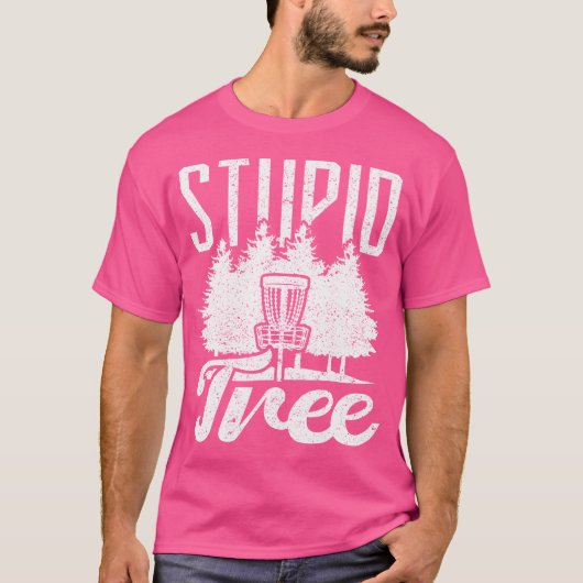 T-shirt Mini disque d'arbre Stupide Golf (Devant)