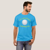 T-shirt Mini Golf Balls Anniversaire Fête Enfants Bleu (Devant entier)
