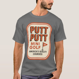T-shirt Mini Golf Putt Putt Rétro Années 80