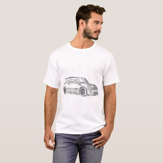 T-shirt Mini-GP Wireframe (Devant entier)