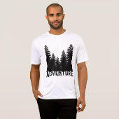 T-shirt Mini graphique noir pin blanc Aventure (Devant entier)