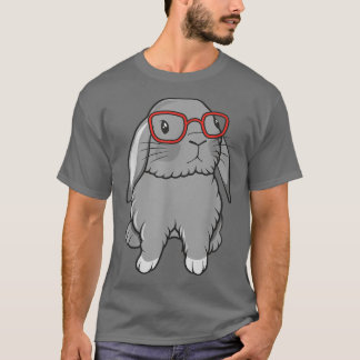 T-shirt Mini Holland Lop Lapin Lapin Amoureux Pâques 