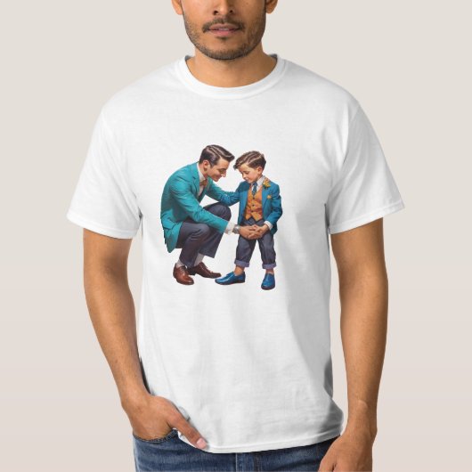 T-shirt Mini Me, Maxi Hero : (Devant)