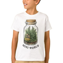 Mini Monde Terrarium Graphique Botanique Vintage