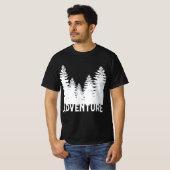 T-shirt Mini pin noir et blanc Aventure T- (Devant entier)