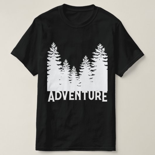 T-shirt Mini pin noir et blanc Aventure T- (Design devant)