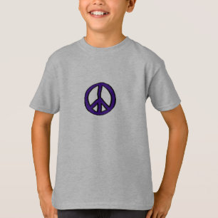 T-shirt Mini pourpres de signe de paix -