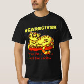 T-shirt Mini-tigresse orange sur Coussin Cartoon (Devant)