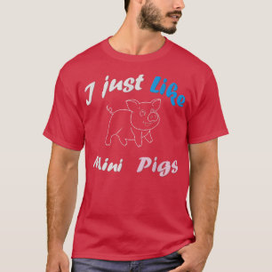 T-shirt Mini vêtements de cochons pour femmes filles homme