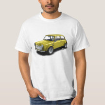 Mini voiture du jaune 1969 classiques sur le
