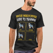 T-shirt Miniature American Shepherd Guide De Formation (Devant)