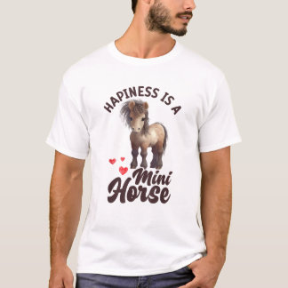 T-shirt Miniature Cheval Mini Cheval Animal Miniature Chev