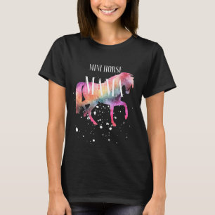 T-shirt Miniature Horse Mama Galaxy Mini Horse Girl Equest