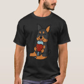 T-shirt Miniature Pinscher Boire Vin Chien (Devant)