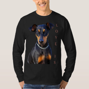 T-shirt Miniature Pinscher Chien Maman Papa T Love Puppy P