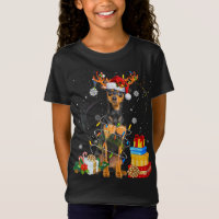 Miniature Pinscher sapin de Noël Light Pyjama Chie