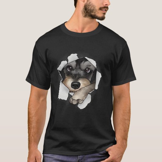T-shirt Miniature Schnauzer (Devant)