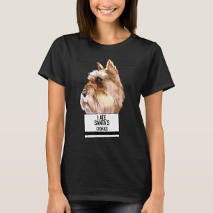 T-shirt Miniature Schnauzer at Père Noël cookies