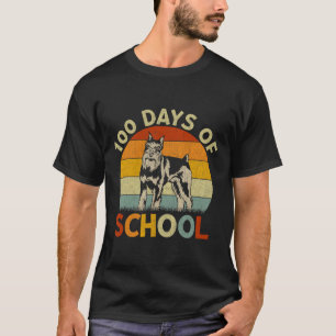 T-shirt Miniature Schnauzer Chien Retro Garçons Filles 100
