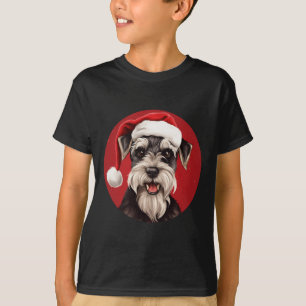 T-shirt Miniature Schnauzer Funny Xmas Maman Papa Amoureux
