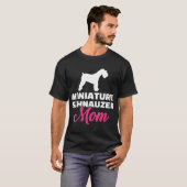 T-shirt Miniature Schnauzer maman (Devant entier)