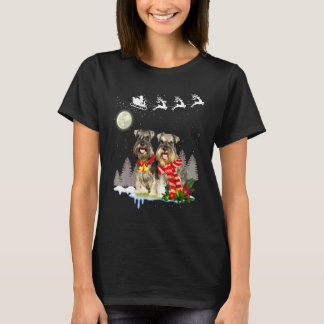 T-shirt Miniature Schnauzer Noël
