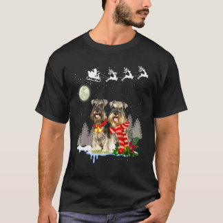 T-shirt Miniature Schnauzer Noël