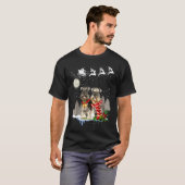 T-shirt Miniature Schnauzer Noël (Devant entier)