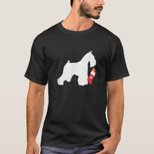 T-shirt Miniature Schnauzer remplisseur de bas de Noël Chi