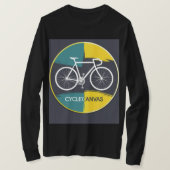 T-shirt Minimal Bicycle Illustration –  (Design devant)