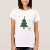 T-shirt Minimal Christmas Tree – Simple Holiday Design (Devant)