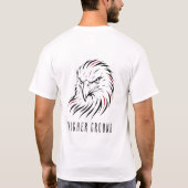 T-shirt Minimal Eagle Line Art (Dos)