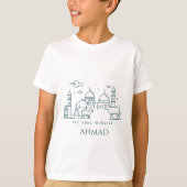 T-shirt Minimal Eid al Adha Line Art Animal (Devant)