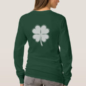 T-shirt Minimal Four-Leaf Clover Symbol of Luck  (Dos)