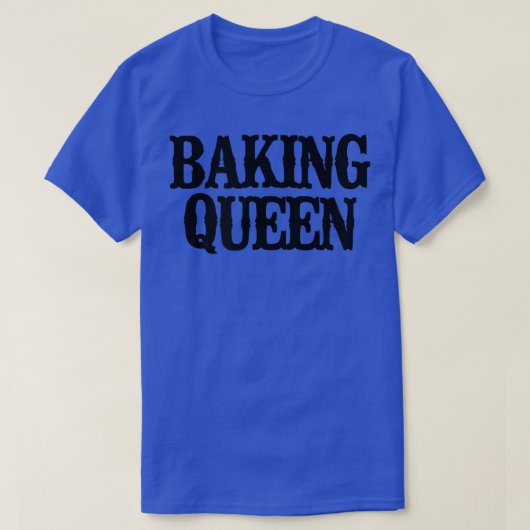 T-shirt Minimal Funny Baking Queen 2355 (Design devant)