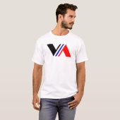 T-shirt Minimal Letter VA Classique (Devant entier)