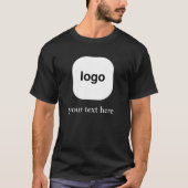 T-shirt Minimal Logo Design with Custom Text (Devant)