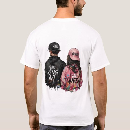 T-Shirt Minimal Logo sur le Devant et Impression a (Dos)