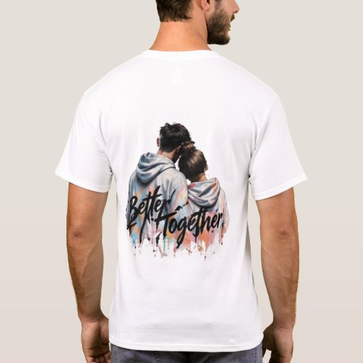 T-Shirt Minimal Logo sur le Devant et Impression a (Dos)