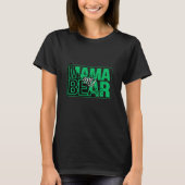 T-shirt Minimal Mama Bear-mom Typography Art (Devant)