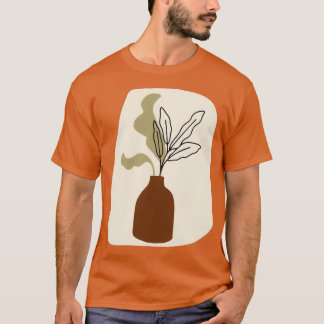 T-shirt Minimal Modern Terraccota Pottery Abstract Shape D
