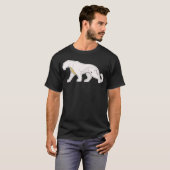 T-shirt Minimal Panther Symbol | Abstract Animal Icon (Devant entier)