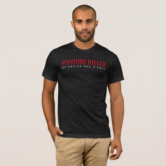 T-shirt Minimal Psycho Killer Street (Devant entier)