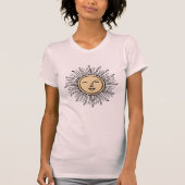 T-Shirt minimal Sun Boho levant (Devant)
