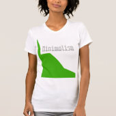 T-shirt Minimalisme Vert Blanc (Devant)